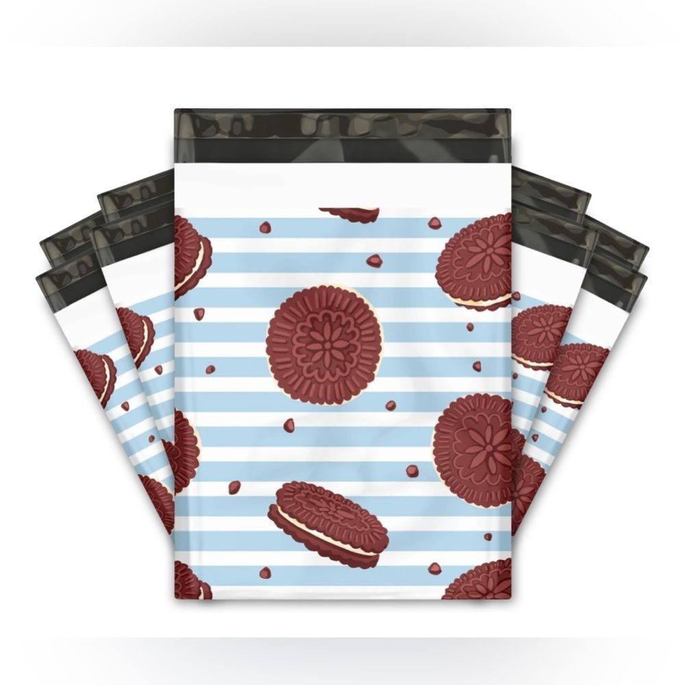 25CT 10x13 Cookies and Cream Poly Mailers